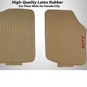 Honda City Rubber Mats Beige Local