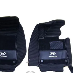 Hyundai Sonata 10D Floor Mats Black With Black Grass 3 Pcs - Model 2021-2022