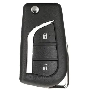 Toyota Corolla Metal Key Case - Golden Model 2018-2020