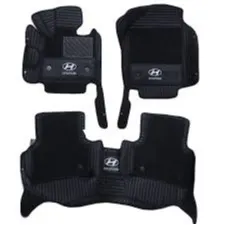 Hyundai Tucson 9D Floor Mat Black with Beige 3pcs Model 2020-2021