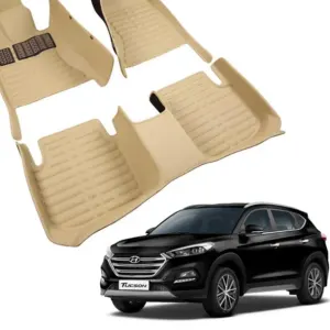 Hyundai Tucson 5D Floor Mats Black 3pcs Model 2020 -2022