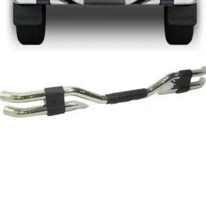 Toyota Hilux Revo Back Bumper safeguard  Double Pipe Chrome