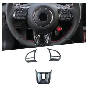 MG HS Steering Multimedia Control Trim Carbon Fiber 2Pcs