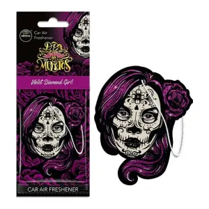 Aroma Car Air Freshener Card Los Muertos Series - Violet Diamond Girl