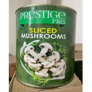 Prestige Pro Sliced Mushrooms 2.1kg (Drained Weight=1500gm)