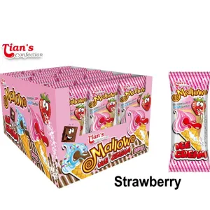 MALLOW ICE CONE STRAWBERRY &CHOCLATE 15G (24PCBOX)ALF