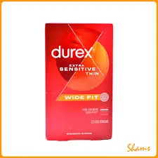 DUREX CONDOMS EXTRA SENSITIVE THIN WIDE FIT 12PCS